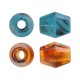 Acrylic UV Bead Faceted 21x25mm Ø7mm