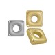 Acrylic UV Charm Square 10mm/3mm Ø3.2mm
