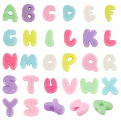 Acrylic Bead Letter 24/10mm Ø5mm