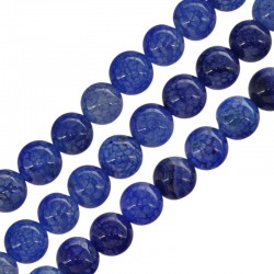Agate Bead Round Blue 8mm Ø~1.4mm (~48pcs)