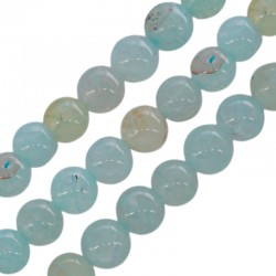 Agate Bead Round Light Blue 8mm Ø~1.4mm (~48pcs)