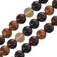 Agate Bead Round Dark Brown 8mm Ø~1.4mm (~48pcs)