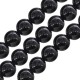 Agate Bead Round Black 10mm Ø~1.4mm (~38pcs)