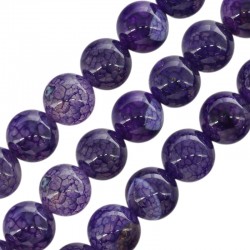 Agate Bead Round Purple 10mm Ø~1.4mm (~38pcs)