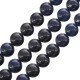 Νεφρίτης Χάντρα Στρογγυλή Μπλε10mm Ø~0.8mm (~38τμχ)