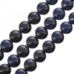 Mountain Jade Bead Round Blue10mm Ø~0.8mm (~38pcs)
