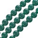 Mountain Jade Bead Round Green 10mm Ø~0.8mm (~38pcs)