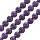 Mountain Jade Bead Round Purple 10mm Ø~0.8mm (~38pcs)