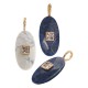 Howlite Pendant Oval with Crystal 15x29mm/8mm