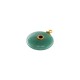 Lapis Lazuli Pendant Round with Crystal 18x22mm/6mm