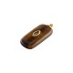 Amethyst Pendant Tag with Crystal 12x30mm/6mm