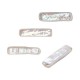 Fresh Water Pearl Bead Flat Bar 6x15mm Ø0.8mm (~25pcs/str)
