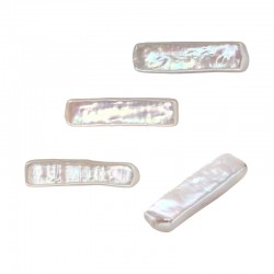 Μαργαριτάρι Στοιχείο Μπάρα Περαστό 6x15mm Ø0.8mm (~25τμχ)