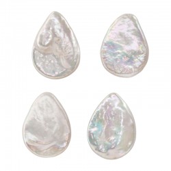  Fresh Water Pearl Teardrop 13x16mm Ø0.8mm (~24pcs/str)