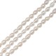 Μαργαριτάρι Χάντρα Οβάλ ~4-5mm Ø0.8mm (~72τμχ)