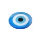 Glass Cabochon Flatback Round with Evil Eye 40mm/8mm