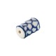 Ceramic Tube Cylinder with Geometric Pattern 10x15mm Ø1.8mm