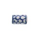 Ceramic Tube Cylinder with Geometric Pattern 10x15mm Ø1.8mm