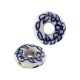 Κεραμικό Στοιχείο Ντόνατ με Φύλλα 19x18mm Ø1.3mm