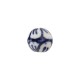 Ceramic Bead Round with Leaves 12mm
