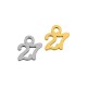 Stainless Steel 304 Lucky Charm "27" 7mm