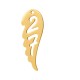 Stainless Steel 304 Charm Angel Wing 13x35mm