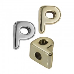 Acrylic UV Bead Letter "P" 21mm Ø6mm