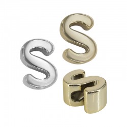 Acrylic UV Bead Letter "S" 21mm Ø6mm