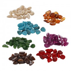 Acrylic Bead Chips Irregular ~12-15mm Ø1.6mm