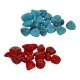 Acrylic Bead Chips Irregular ~12-15mm Ø1.6mm