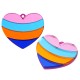 Plexi Acrylic Pendant Heart 40x34mm