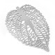 Pendente in Ottone Foglia (Taglio Laser) 42x55mm