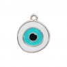 Rhodium/ White/ Turquoise/ Black