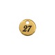 Stainless Steel 305 Lucky Charm "27" 8mm/0.8mm
