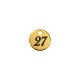 Stainless Steel 304 Lucky Charm Round "27" 6mm/0.8mm Ø1.2mm