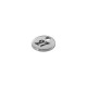 Stainless Steel 304 Lucky Charm "27" 6mm/0.8mm Ø1.2mm