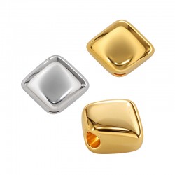 Μεταλλικό Ζάμακ Στοιχείο Ρόμβος Περαστό 6x7mm/4mm Ø1.7mm