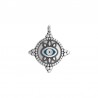 999° Silver Antique Plated/ 5µm/ Petrol/ White/ Black