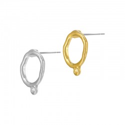 Zamak Earring Round with Loop 11mm