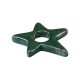 Enameled Ceramic Pendant Star Green 36x39mm Ø10.5mm
