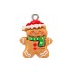 Resin Lucky Pendant Gingerbread 19x22mm/7mm