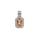 Pendentif Rectangulaire en Acier Inoxydable 304 avec Cristal 9 x 17 mm