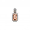 Argent / Topaze brune transparente
