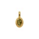 Pendentif Ovale en Acier Inoxydable 304 avec Cristal 7 x 14 mm