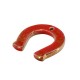 Enameled Ceramic Pendant Horseshoe 48x53mm Ø4mm