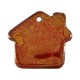 Colgante de Cerámica Esmaltada Casa 51 x 46 mm Ø 3 mm