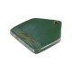 Enameled Ceramic Pendant Green House 40x49mm