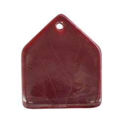 Colgante de Cerámica Esmaltada con Forma de Casa 40 x 49 mm
