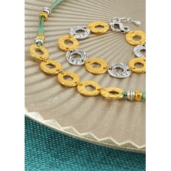 Perlina in Metallo Ottone 8x5.4mm (Ø 3.7mm)