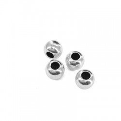 Brass Bead Round 10x8mm Ø4.5mm